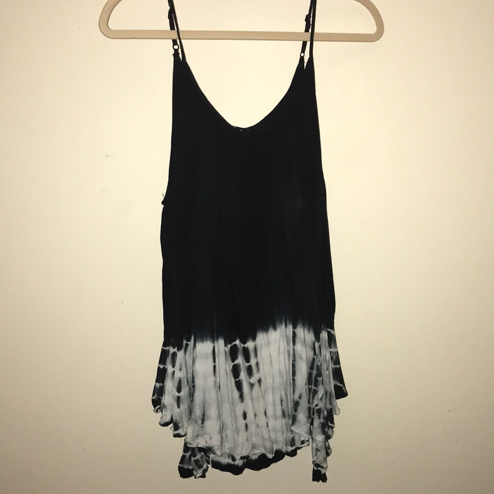 Cold Shoulder tie dye top